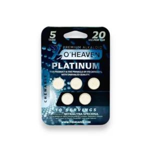 7 O’Heaven Platinum 7OH Kratom Extract Tablets 100mg- 5ct (20mg/tab)